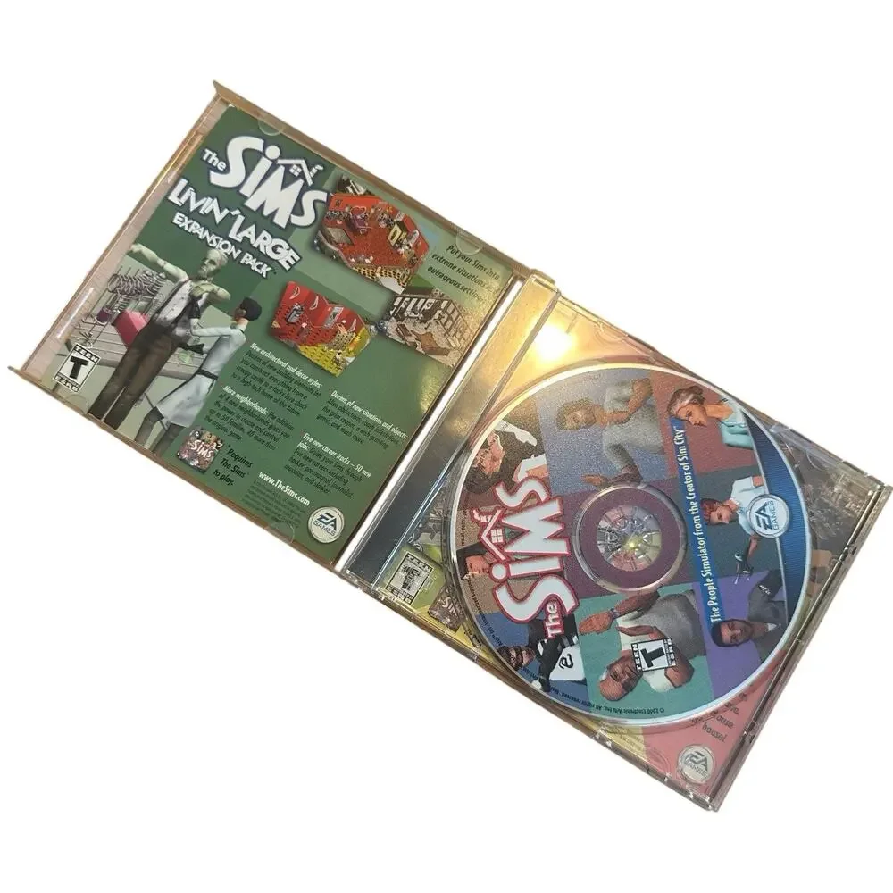 Vintage The Sims PC Game Lot Deluxe Livin’ Large Superstar Expansion Untested